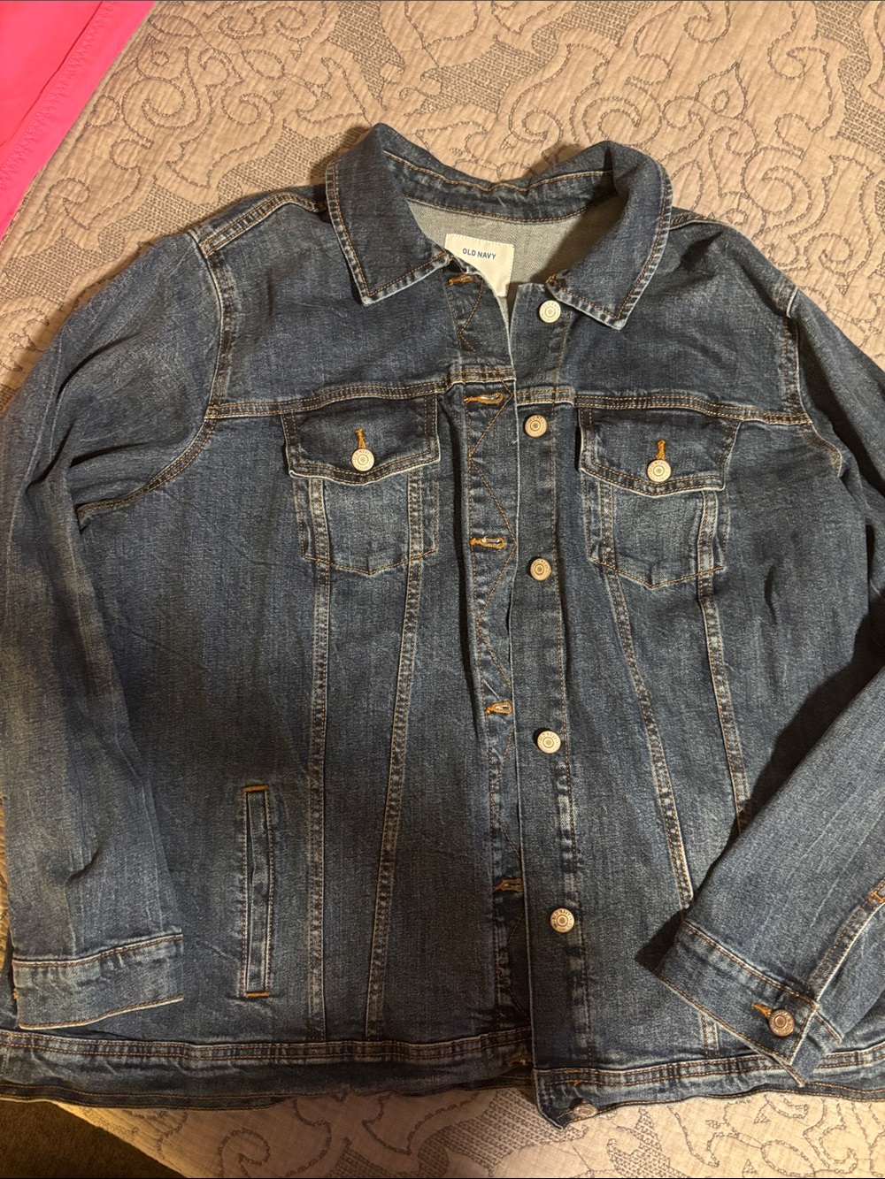 Old Navy Dark Blue Denim Utility Jacket